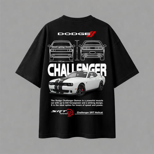 تيشيرت اوفرسايز - DODGE Challenger SRT Hellcat 01