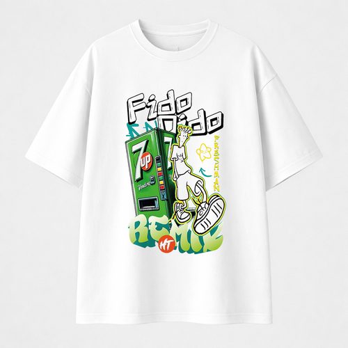 تيشيرت اوفرسايز - Fido Dido 01