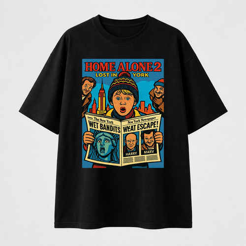 تيشيرت اوفرسايز - Home Alone 01