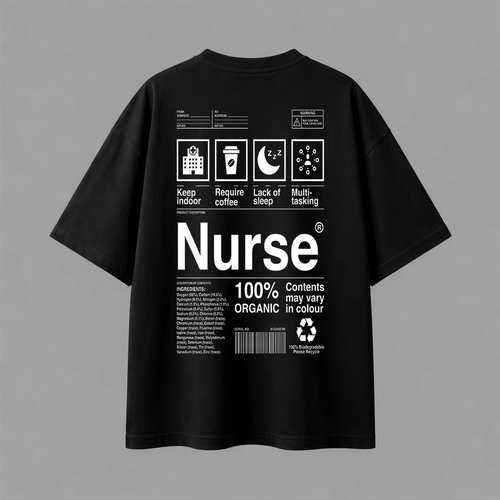تيشيرت اوفرسايز - Nurse 01