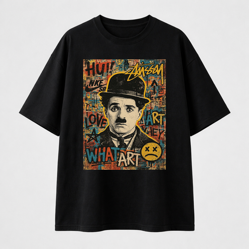 تيشيرت اوفرسايز - Charlie Chaplin 01