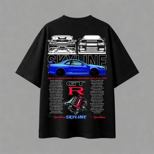 تيشيرت اوفرسايز - Skyline GTR 01