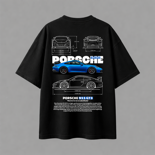 تيشيرت اوفرسايز - PORCSHE 911 GT3 01 