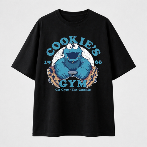 تيشيرت اوفرسايز - Cookie's Gym 01