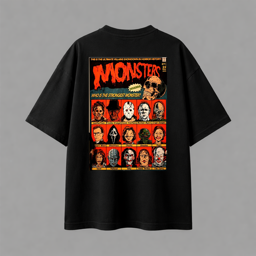 تيشيرت اوفرسايز - Monsters 01