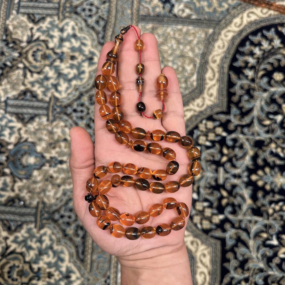 بكالايت عسلي معرق اسود 