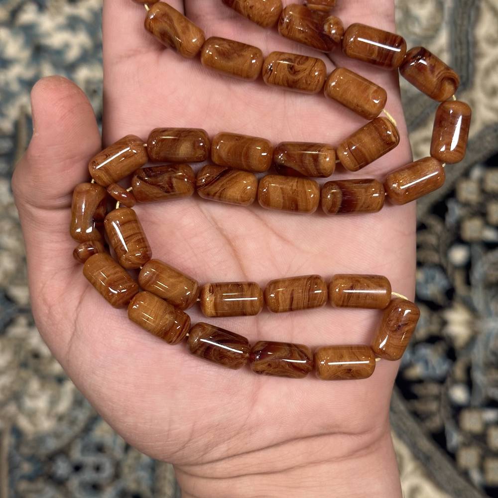 بكالايت بني معرق خراطة يدوية روحان جوبان