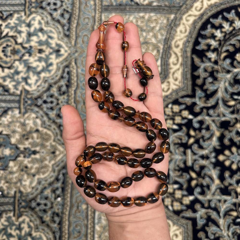 بكالايت عسلي معرق اسود 