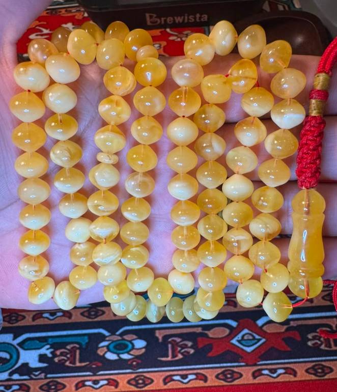 سبحة كهرمان مبرقع بقصة اسطنبولية