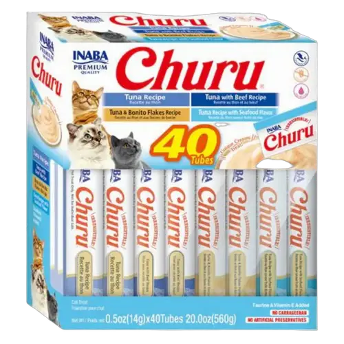 اينابا تشورو تونا متنوع 40 ظرف × 14غ