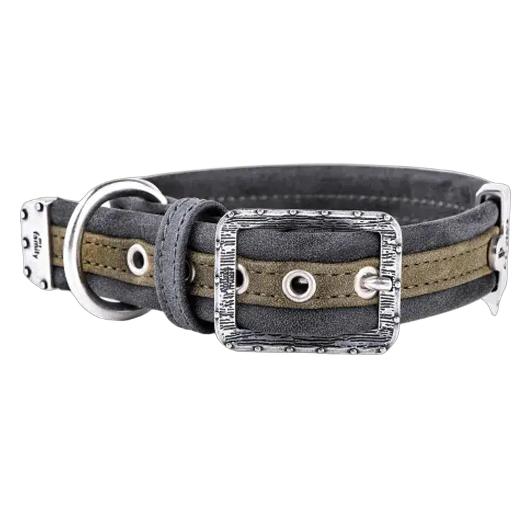 MF London Collar Leather Dark Green