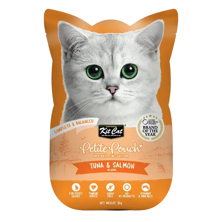 Kitcat Petite Pouch Complete Food-Tuna & Salmon 70g
