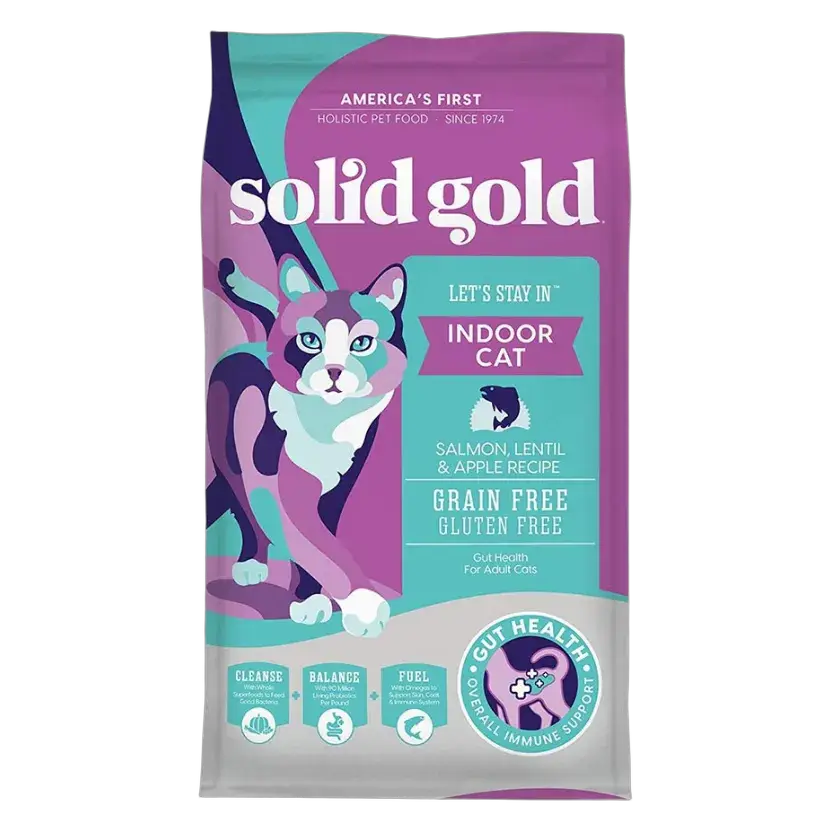 Solid Gold Lets Stay In Salmon Lentil & Apple Recipe Grain Free for Cats