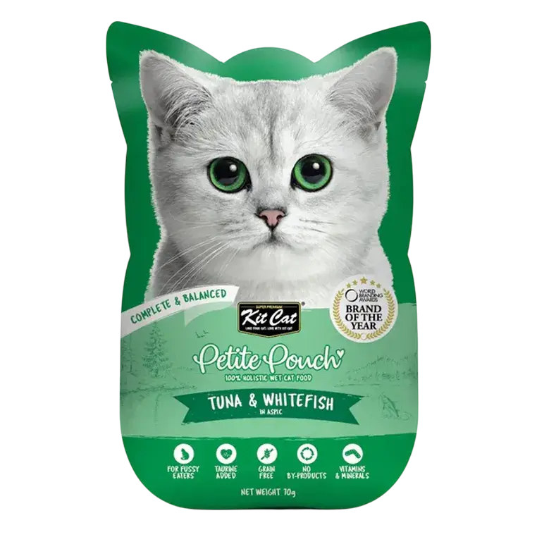 Kitcat Petite Pouch Complete Food-Tuna & Whitefish 70g