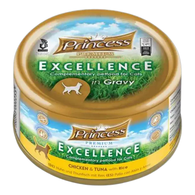 Princess Premium Excellence can Chicken and Tuna with Rice 70g