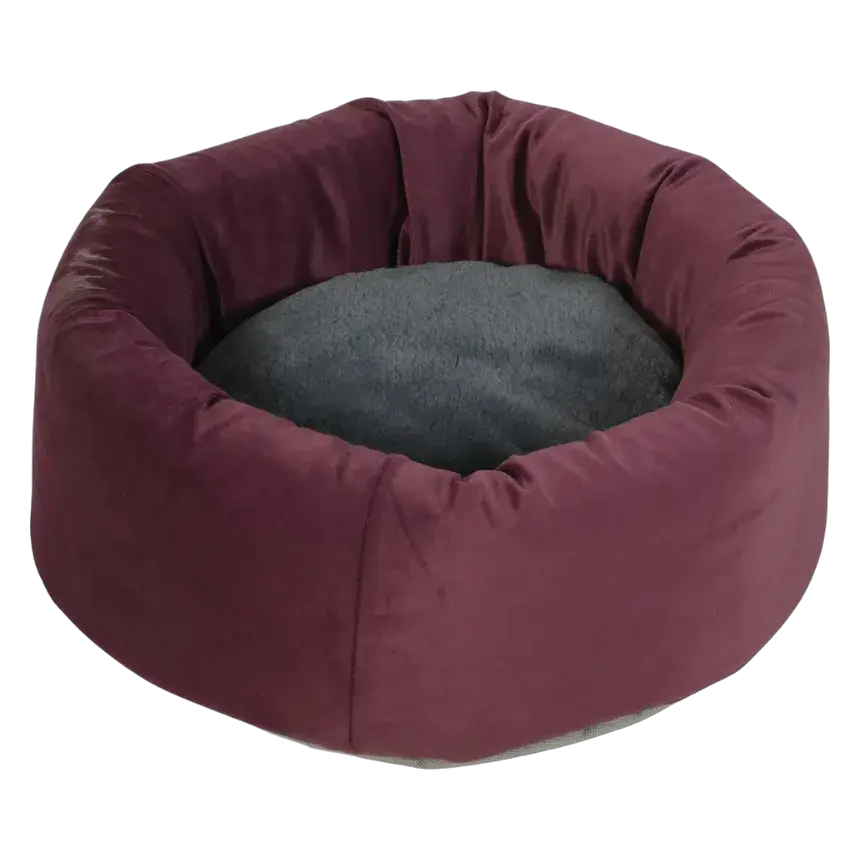 Zolux Louise Basket Pet Bed Burgundy