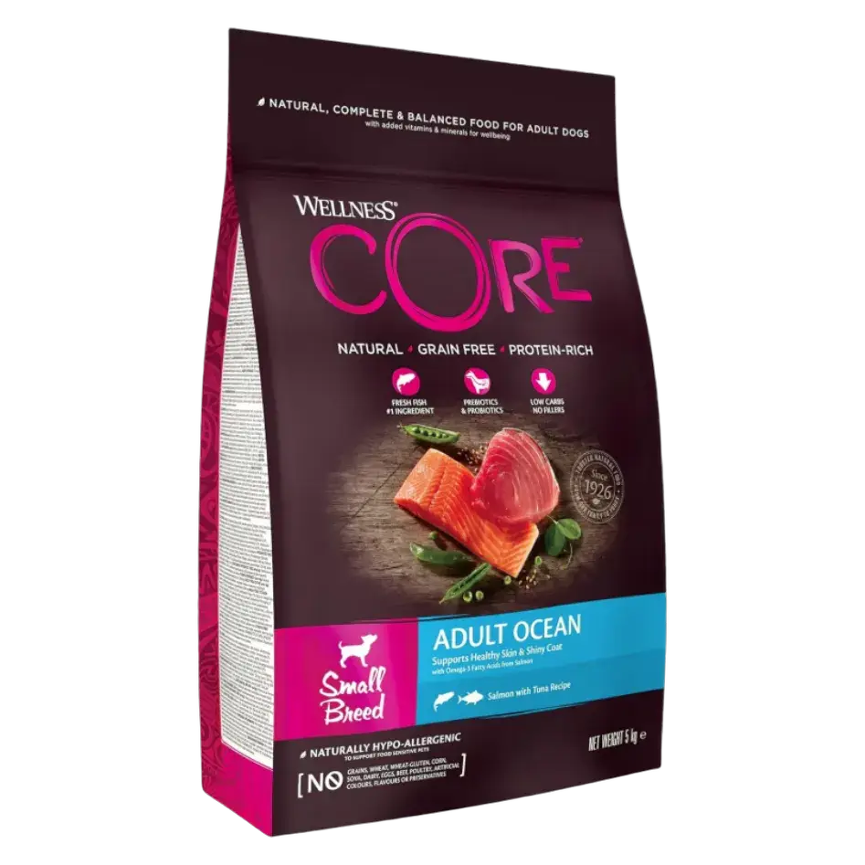 Wellness Core Ocean Dry Food Salmon with Tuna for S Breed Dogs