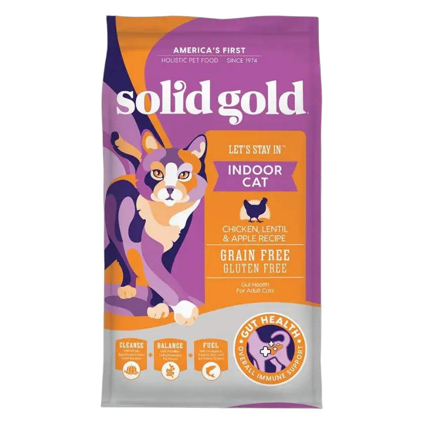 Solid Gold Lets Stay In Chicken Lentil & Apple Recipe Grain Free for Cats