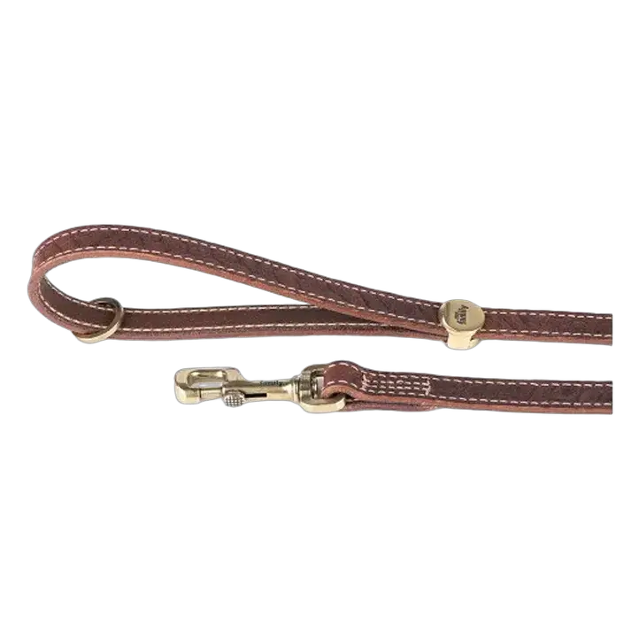 MF El PASO Leash Leather Brown