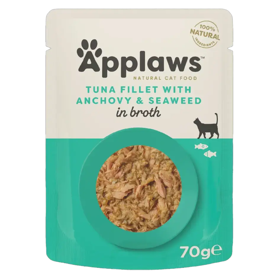 Applaws Cat Pouch Tuna With Anchovy in Broth 70g