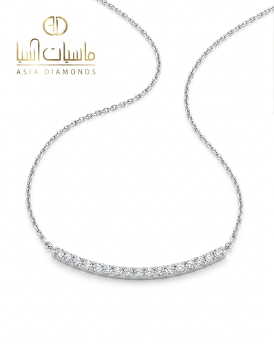 عقد الماس طبيعي بتصميم التنس اليومي