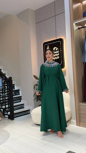 جلابية كريب باربي شمس