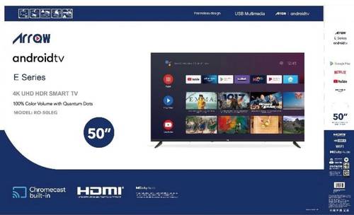 شاشه ارو سمارت 4K نظام تشغيل Android