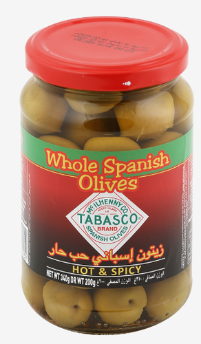 زيتون اخضر حبه كاملة تباسكو 12/200g 
