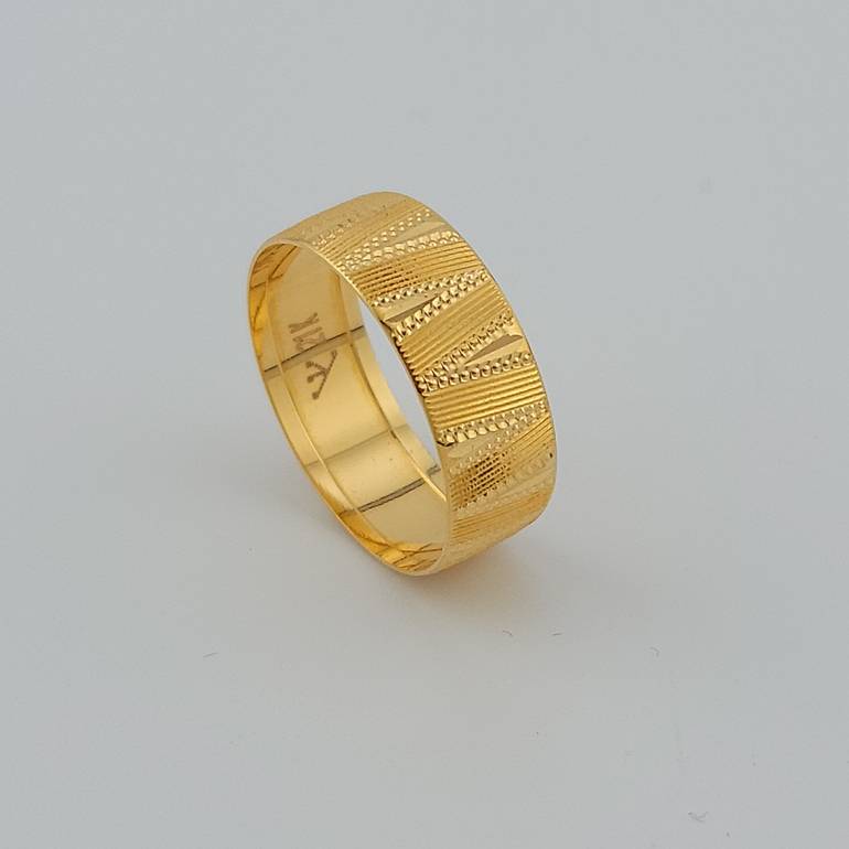 دبلة ذهب موديل تركي عيار ٢١ 