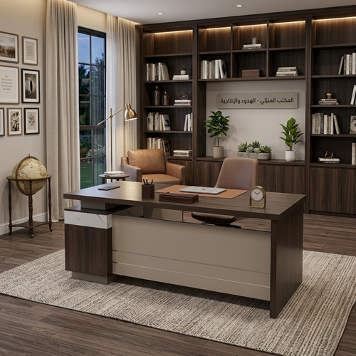 مكتب خشب مودرن بأدراج 160 × 80 × 75 سم