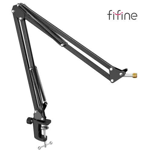 ذراع الميكروفون FIFINE، ذراع تعليق قابل للتعديل مع مشبك عالي التحمل، حامل ميكروفون مقص للتسجيل، الألعاب، K688 K658-CS1