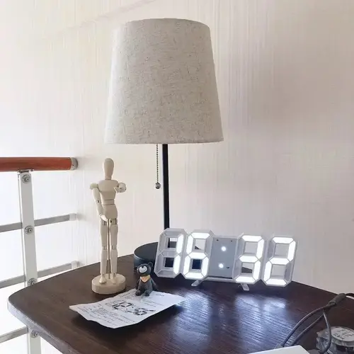 3D LED ساعة رقمية الجدار الديكور توهج الوضع الليلي الديكور لغرفة النوم قابل للتعديل ساعة إلكترونية غرفة ديكور جماليات