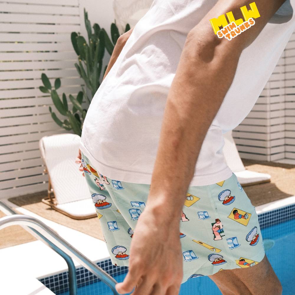 Green Swim Trunks 