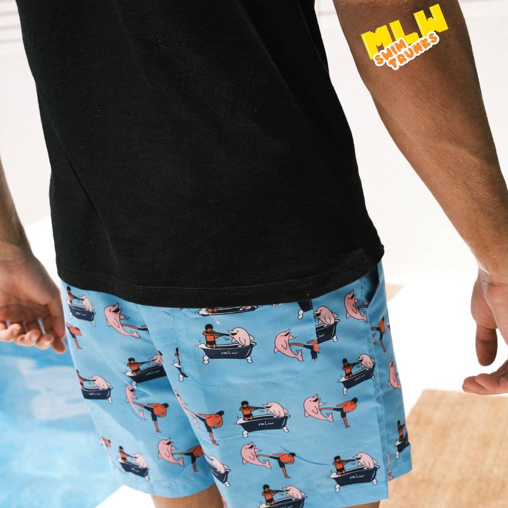Blue Swim Trunks 