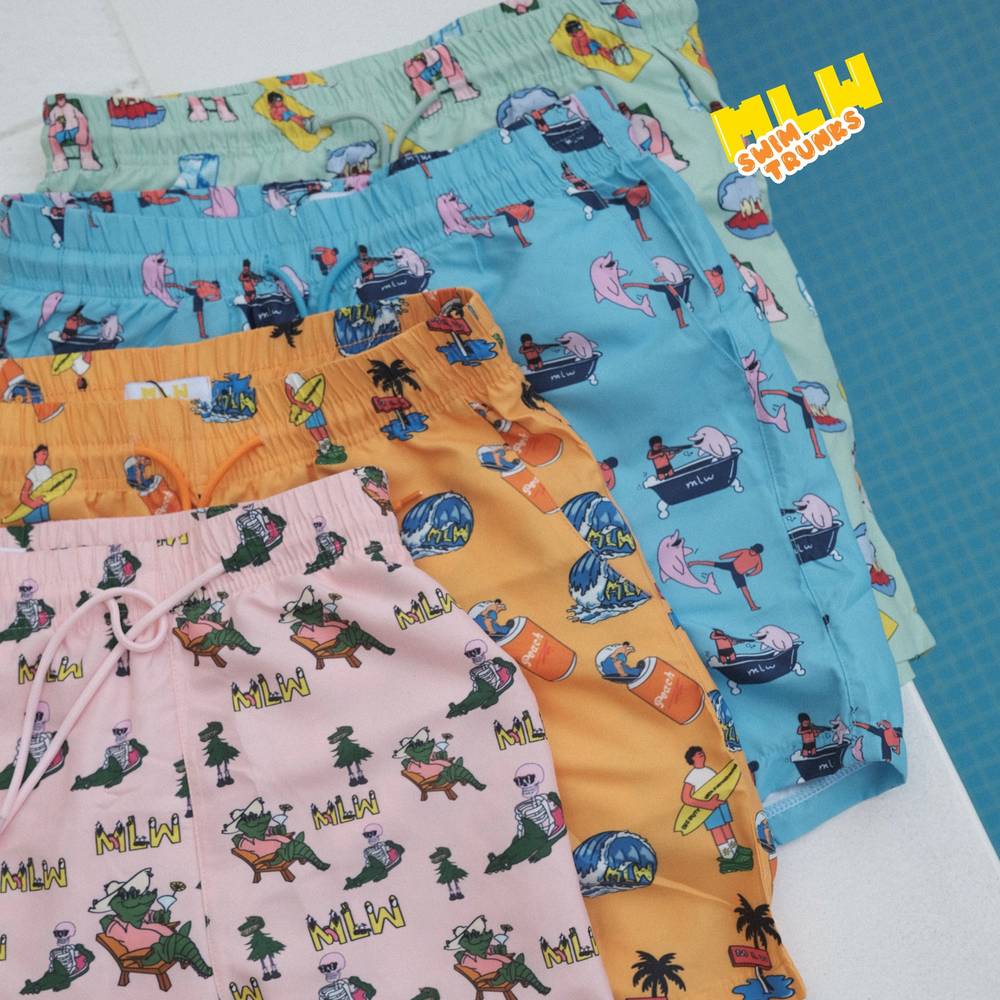 Green Swim Trunks 