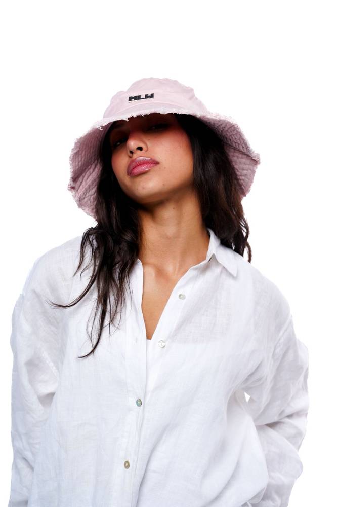 Mlw pink bucket hat