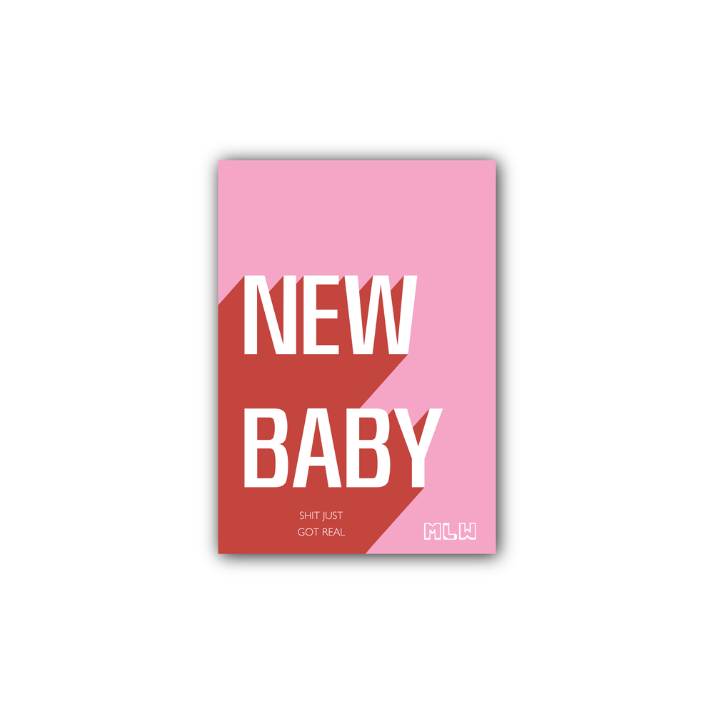  New Baby Card - Pink 