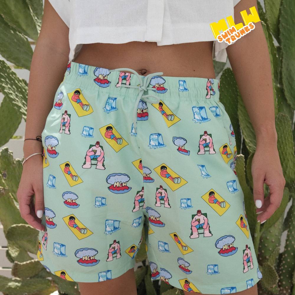 Green Swim Trunks 