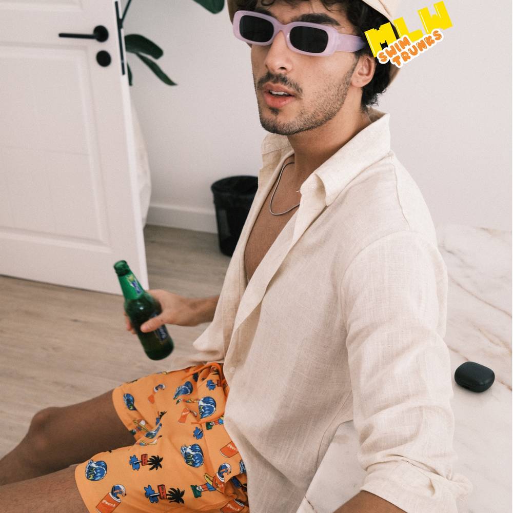 Orange Swim Trunks 