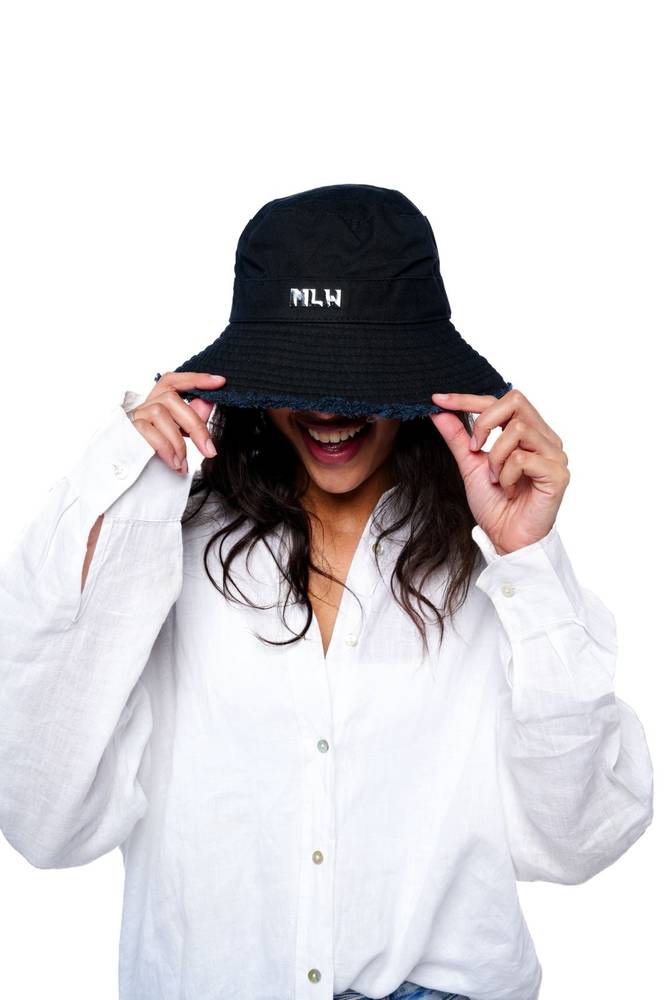 Mlw black bucket hat