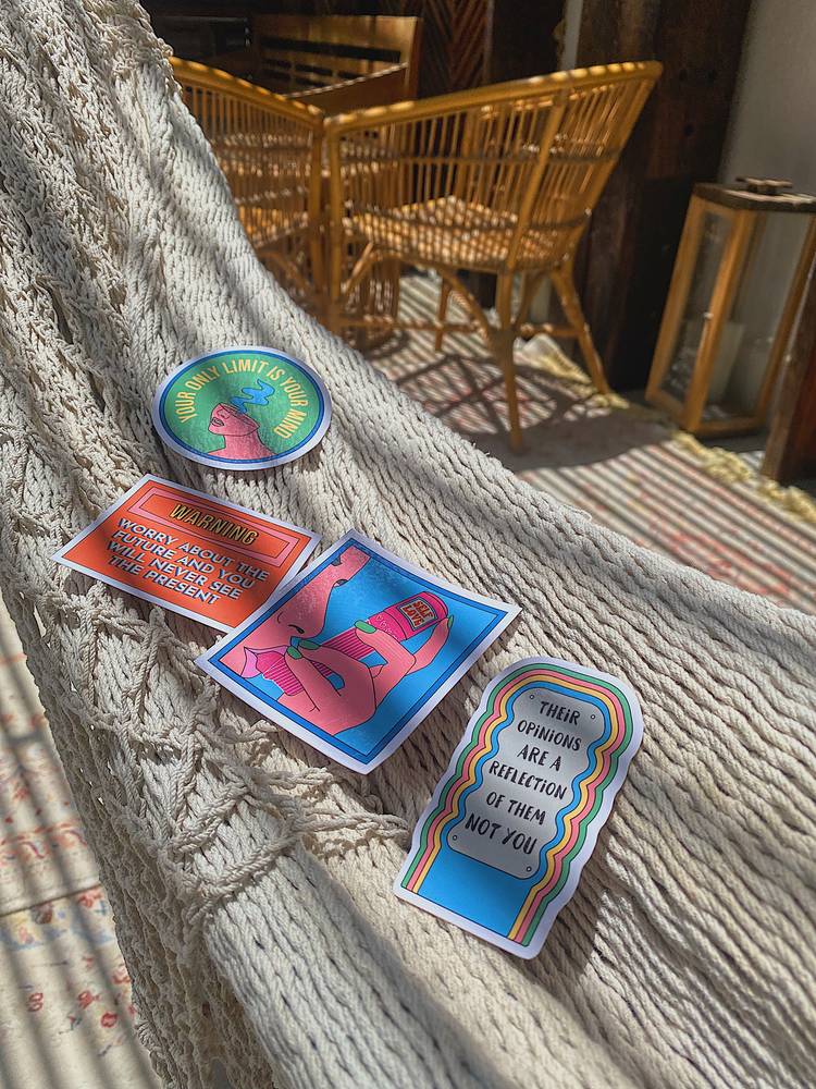 THINK POSITIVE Stickers 