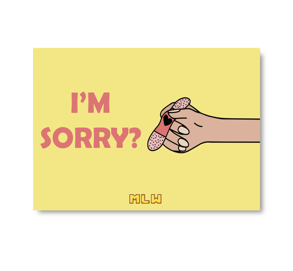  I'm Sorry Card