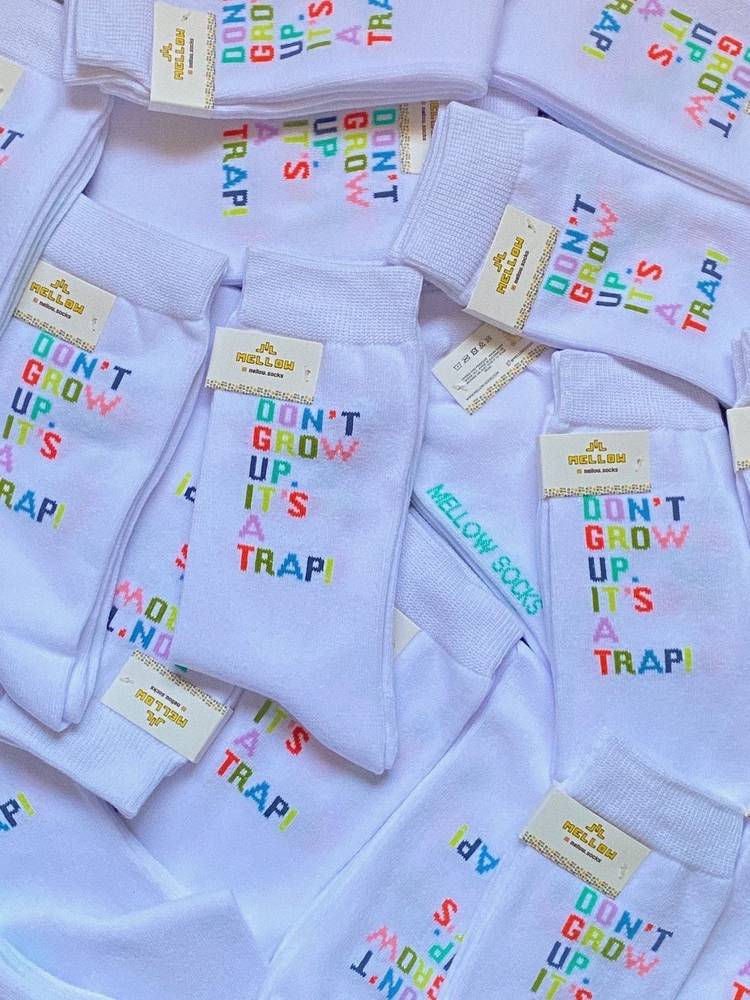 Don't Grow Up It's A Trap Socks 