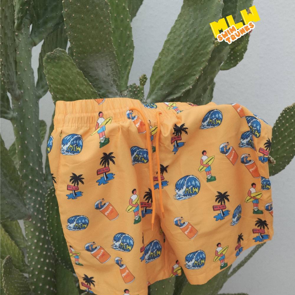 Orange Swim Trunks 