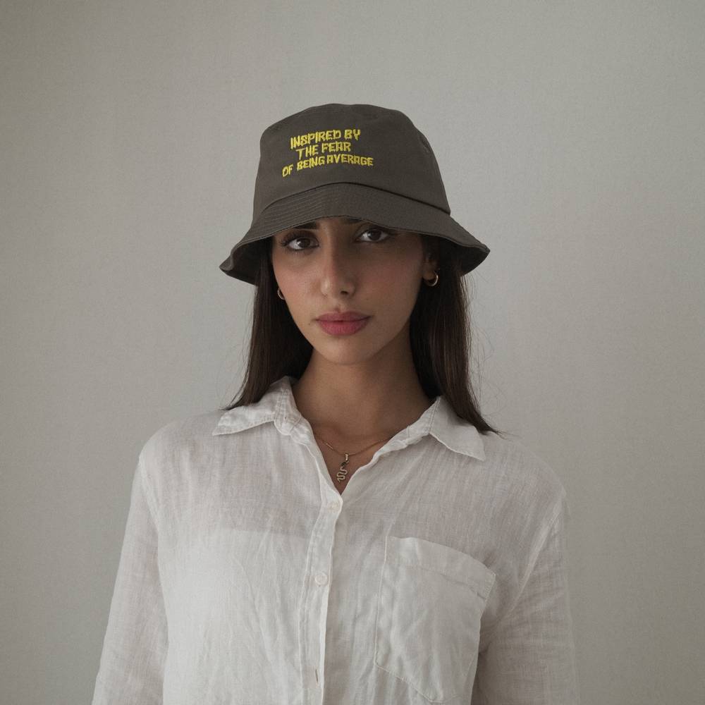 Inspired By The Fear Of Being Average Bucket Hat