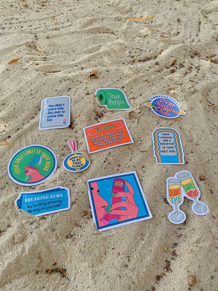 THINK POSITIVE Stickers 