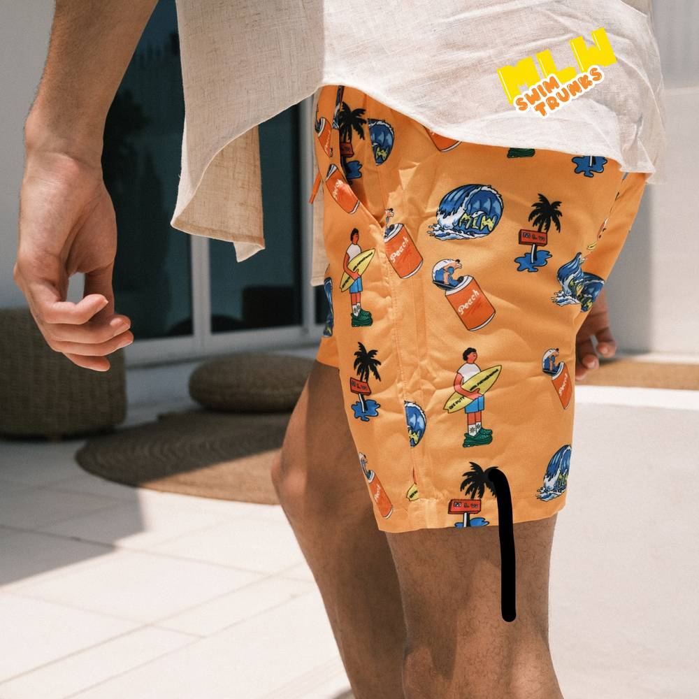 Orange Swim Trunks 