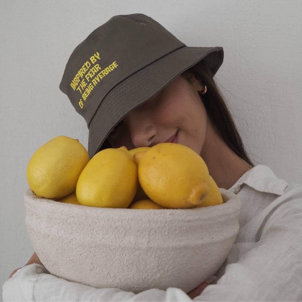 Inspired By The Fear Of Being Average Bucket Hat