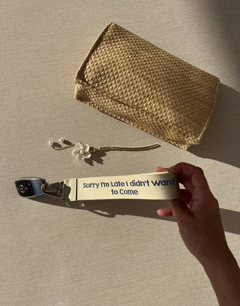  Sorry I'm Late Keychain