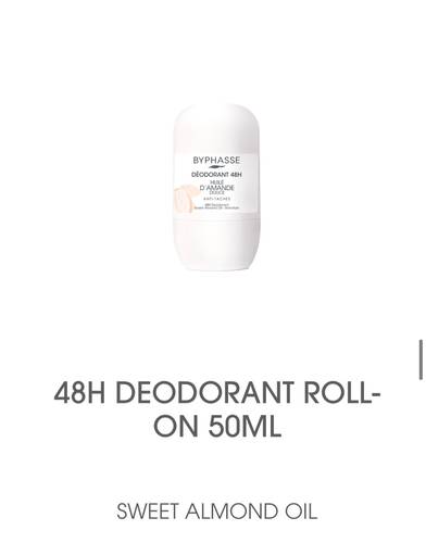 48H DEODRANT ROLL SWEET ALMOND OIL